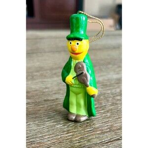 Vintage 1980s Sesame Street Bert Fiddler Christmas Ornament Carolers Series